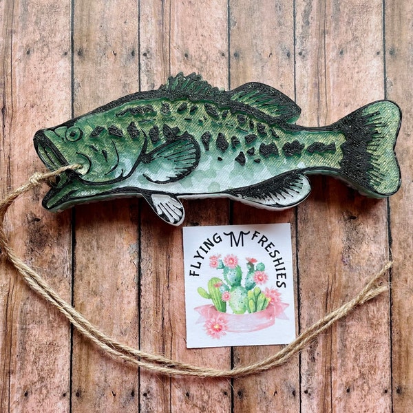 Bass Fish Car Freshie Air Freshener