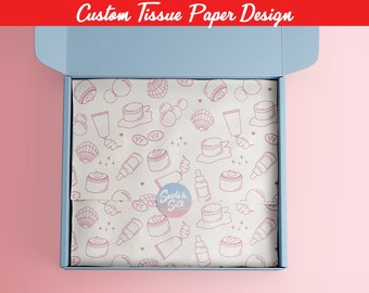 Custom Tissue Paper Pattern Packaging Design