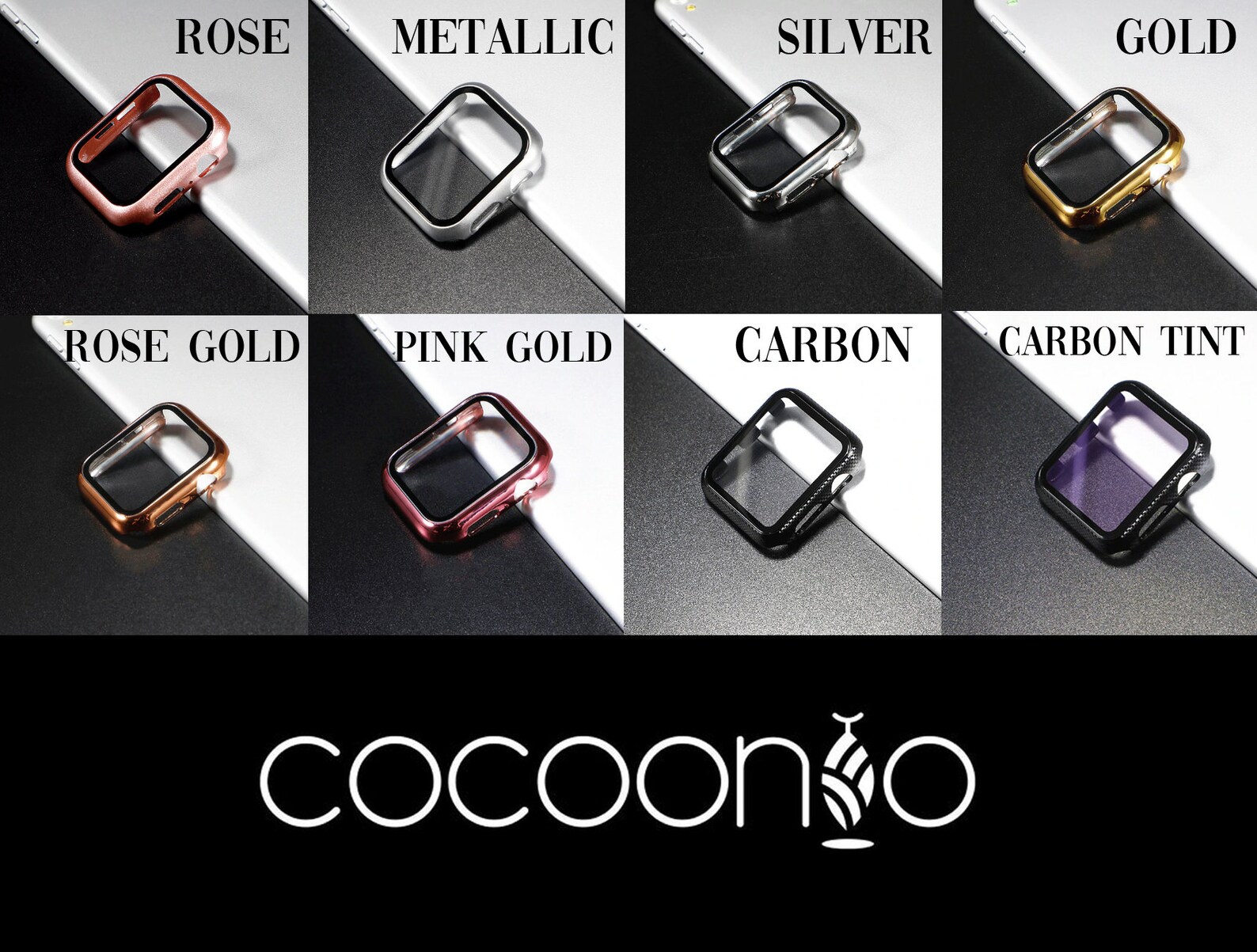 Apple Watch Tempered Glass Case W/ Bumper Fits Series 1 2 Etsy