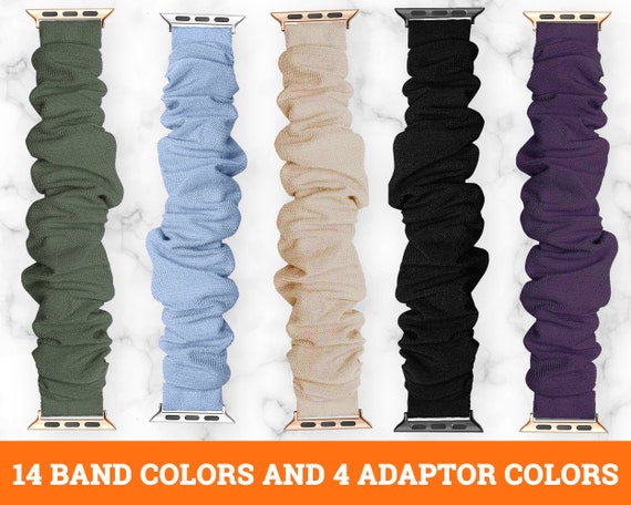 Scrunchie Apple Watch Band | Fits Series 9, 8, 7, 6, 5, 4, 3, 2, 1, ULTRA | 38MM, 40MM, 41MM, 42MM, 44MM, 45MM, 49MM | iWatch Band