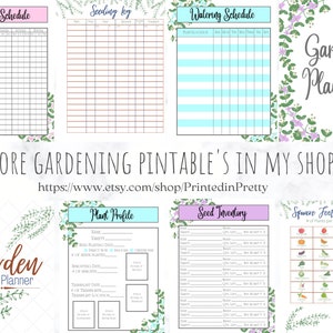 Printable Plant Card, Printable Plant Profile, Seed Inventory Printable ...