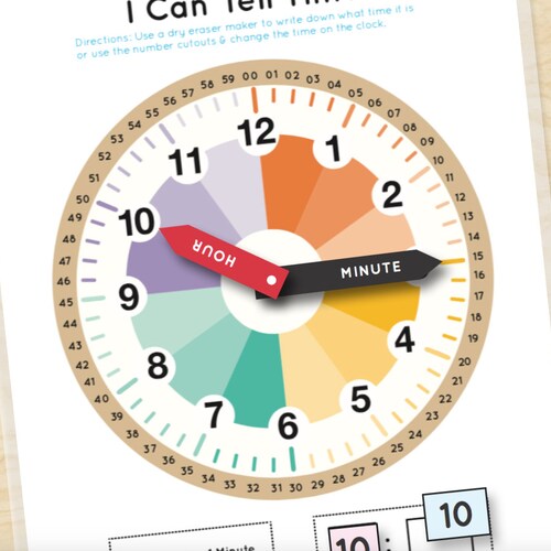 how to tell time worksheet telling time learning clock life etsy new zealand
