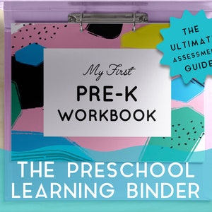 Preschool Busy Book Learning Binder Readiness Guide Toddler Activity Personalized Printable Sheets Pre K Homeschool Resource PDF Kids