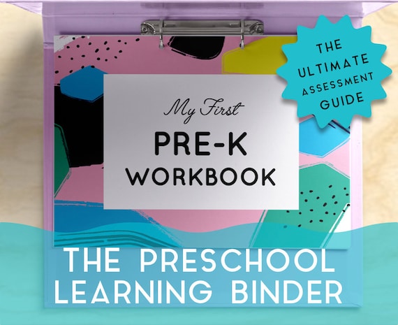 Preschool Busy Book Learning Binder Readiness Guide Toddler Activity Personalized Printable Sheets Pre K Homeschool Resource PDF Kids
