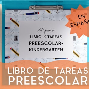 Spanish Español Libro de Tareas Preescolar Toddler Niños Niñito Busy Book Activity Bilingual Languages Printable Homeschool PDF Kids