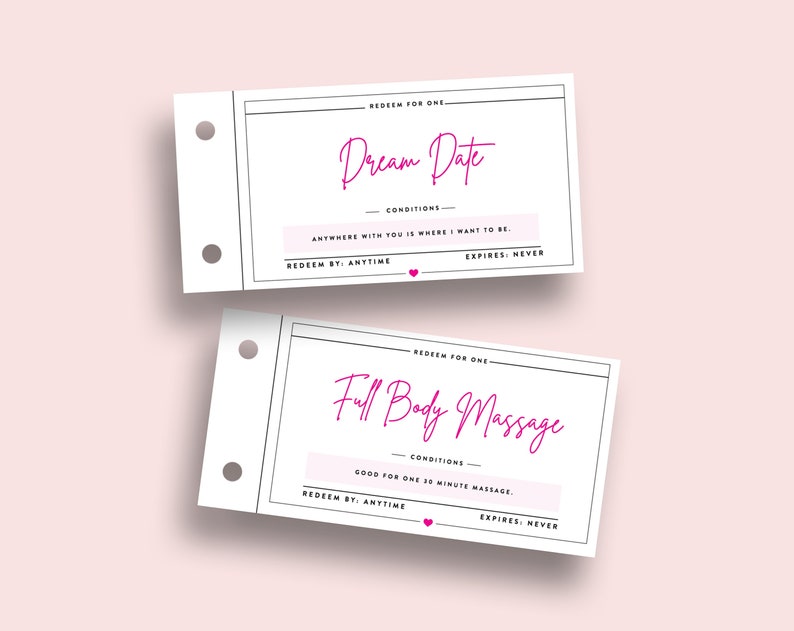 Editable Little Coupon Book Love Coupons Birthday Anniversary Etsy