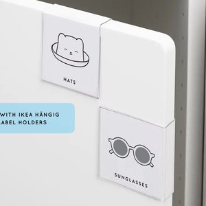 Nursery Labels Clothing Dresser Drawers Baby Kids Closet Storage ...