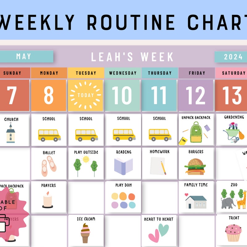 Routine Chart - Etsy