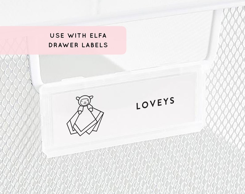 Nursery Labels Clothing Dresser Drawers Baby Kids Closet Etsy