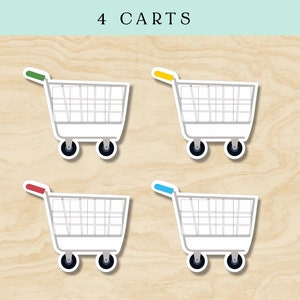 Shopping List Grocery Game Pretend Play Educational Homeschool Activity ...