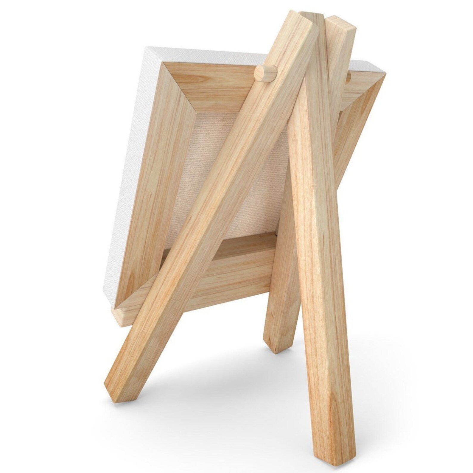 Mini Easels Mini Canvas 4 x 4 Inch Canvas Wooden Easel Etsy