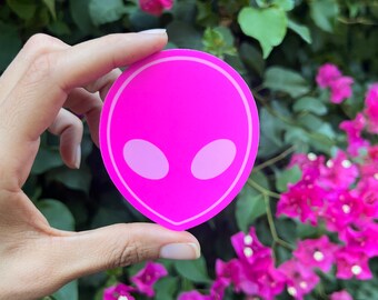Alien Head *Color Changing* Sticker