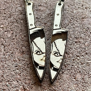 Hängende Horrorfilm Ohrringe – Ghostface, Jason, Leatherface – Halloween Accessoire | Gruseliger Statement Schmuck