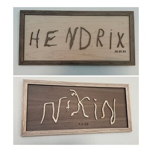 Personalized Child's Handwriting Sign Custom Wood Wall Plaque Kids Handwriting Gift for Grandma 3D Laser Cut Handwriting Keepsake Art bild 9
