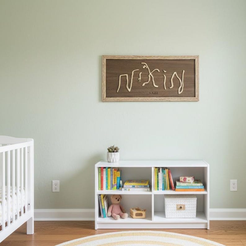 Personalized Child's Handwriting Sign Custom Wood Wall Plaque Kids Handwriting Gift for Grandma 3D Laser Cut Handwriting Keepsake Art bild 6