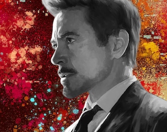 The Legend ~ Tony Stark ~ 8x10 Semi-Gloss Print ~ Avengers/Iron Man Art