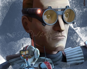 Goggles ~ Tech ~ 8x10 Semi-Gloss Print ~ Star Wars Art
