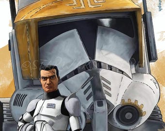 The Commander ~ Cody ~ 8x10 Semi-Gloss Print ~ Star Wars Art
