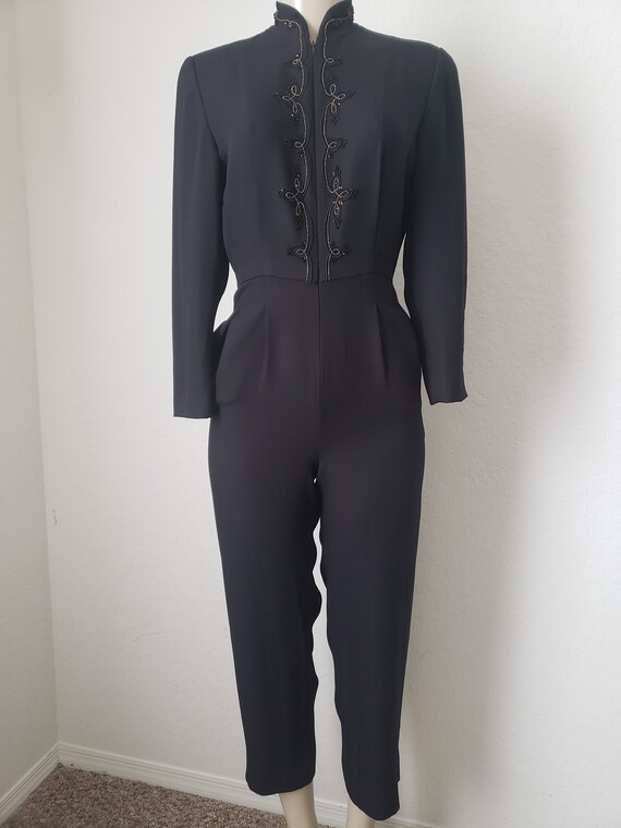 Vintage 90's Liz Claiborne black jumpsuit petite s
