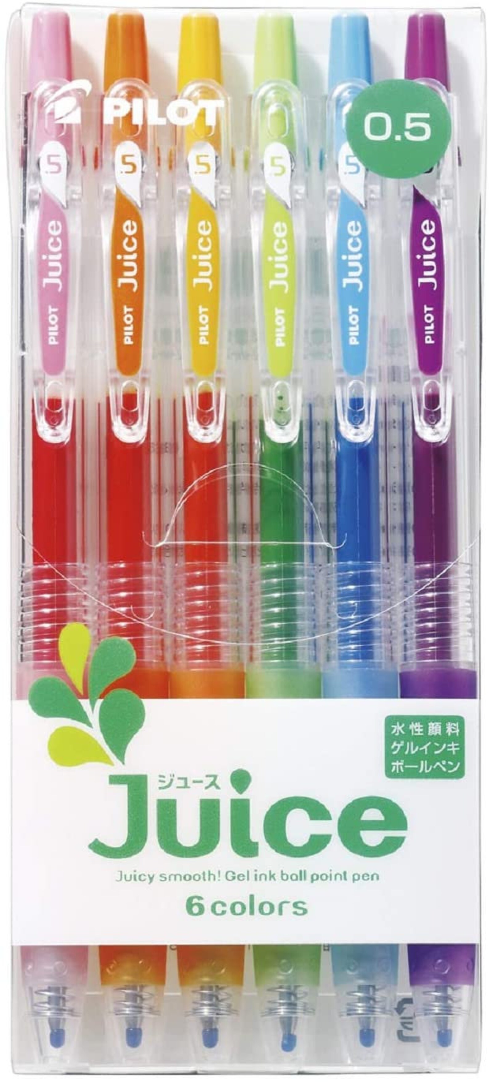 PILOT Juice Gel Ballpoint Pen 6 Color Set Pastel Metallic Etsy