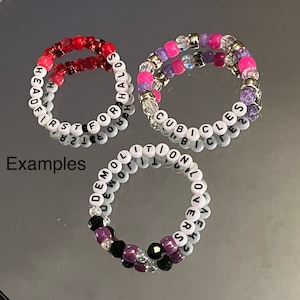 My Chemical Romance Friendship Bracelets (3 Bullets themed RANDOM)