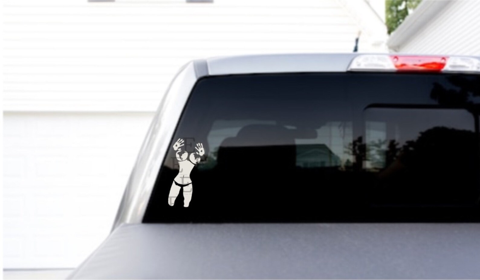 sexy front boob print vinyl sticker etsy
