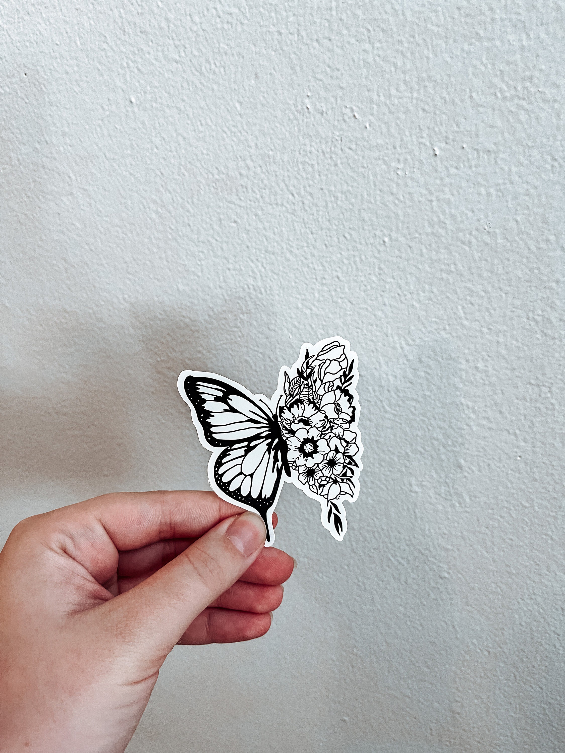 Butterfly Flower Shawn Mendes Tattoo Glossy Waterproof - Etsy UK