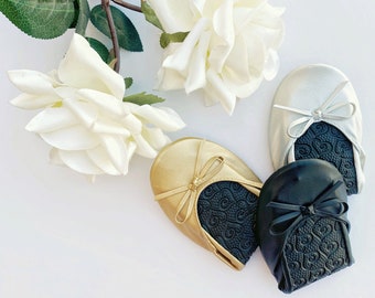 Lolalu bulk foldable flats,  Foldable shoes, Foldable flats, Wedding Flats, Bridesmaid slippers, Bridesmaid flats, Bulk flats, Party flats