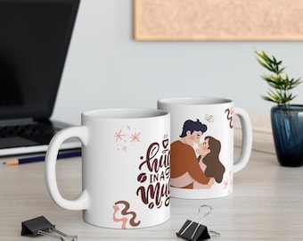 Hug In A Mug, Sending A Hug In A Mug, Thinking Of You Gift, Hug In A Mug Birthday Gift, Beverage 11oz mug
