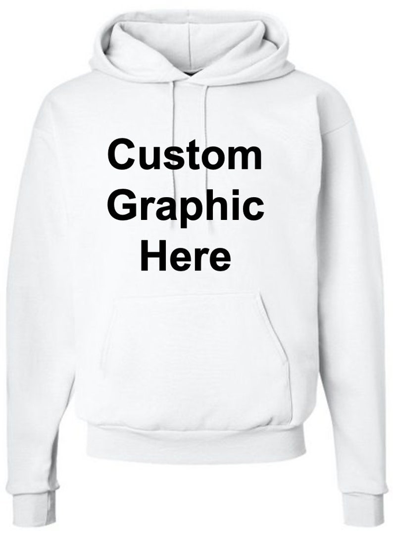 Custom Sweatshirt Customizable Graphic Print Hoodie in BLACK | Etsy