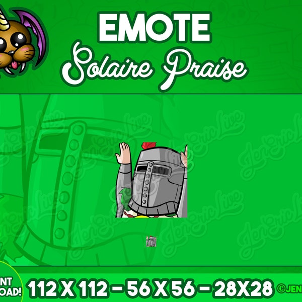 Solaire praise - Twitch Emote / discord emotes / praise the sun