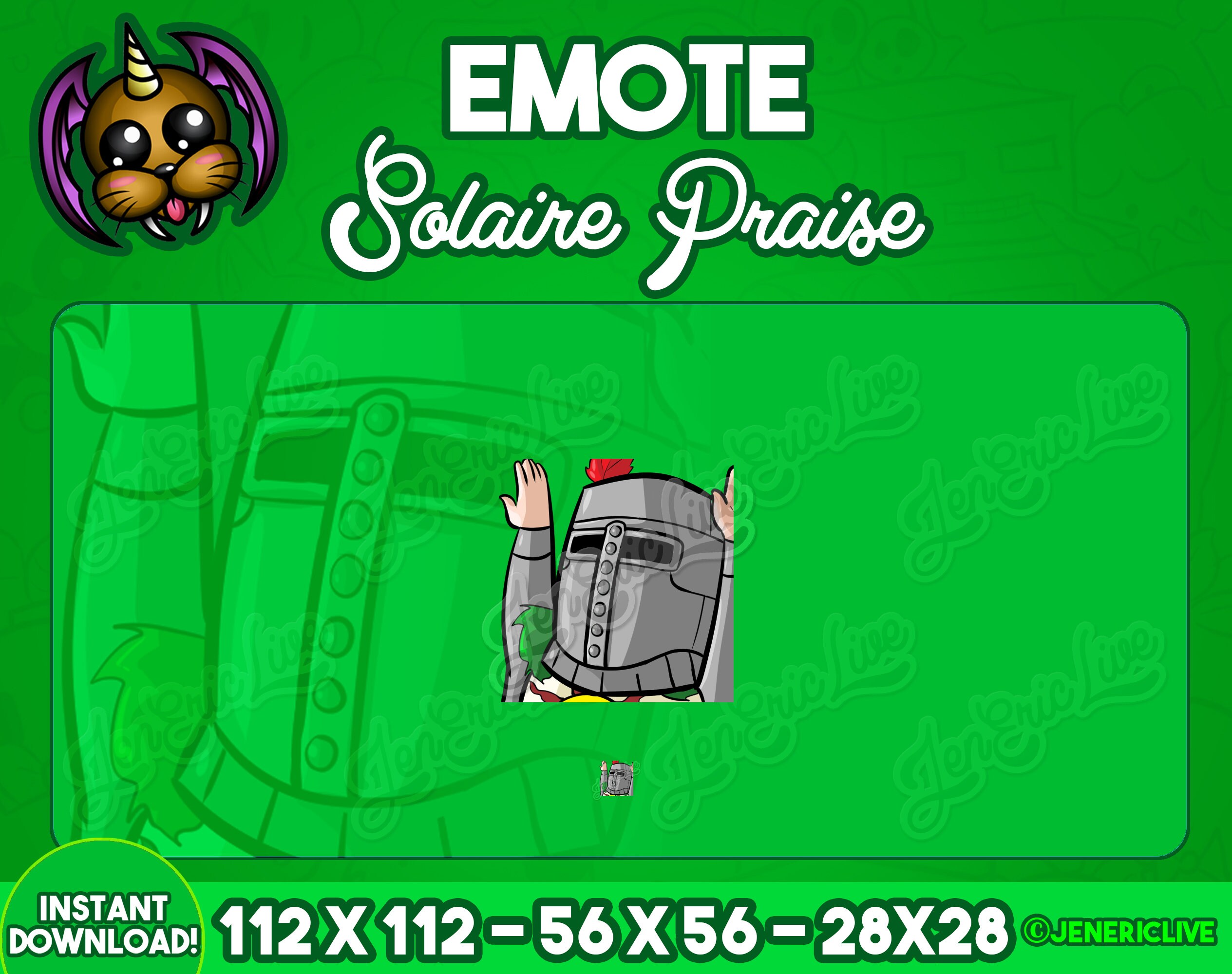 Solaire Praise Twitch Emote Discord Emotes Praise The Etsy Solaire Praise Twitch Emote Discord Emotes Praise The Etsy