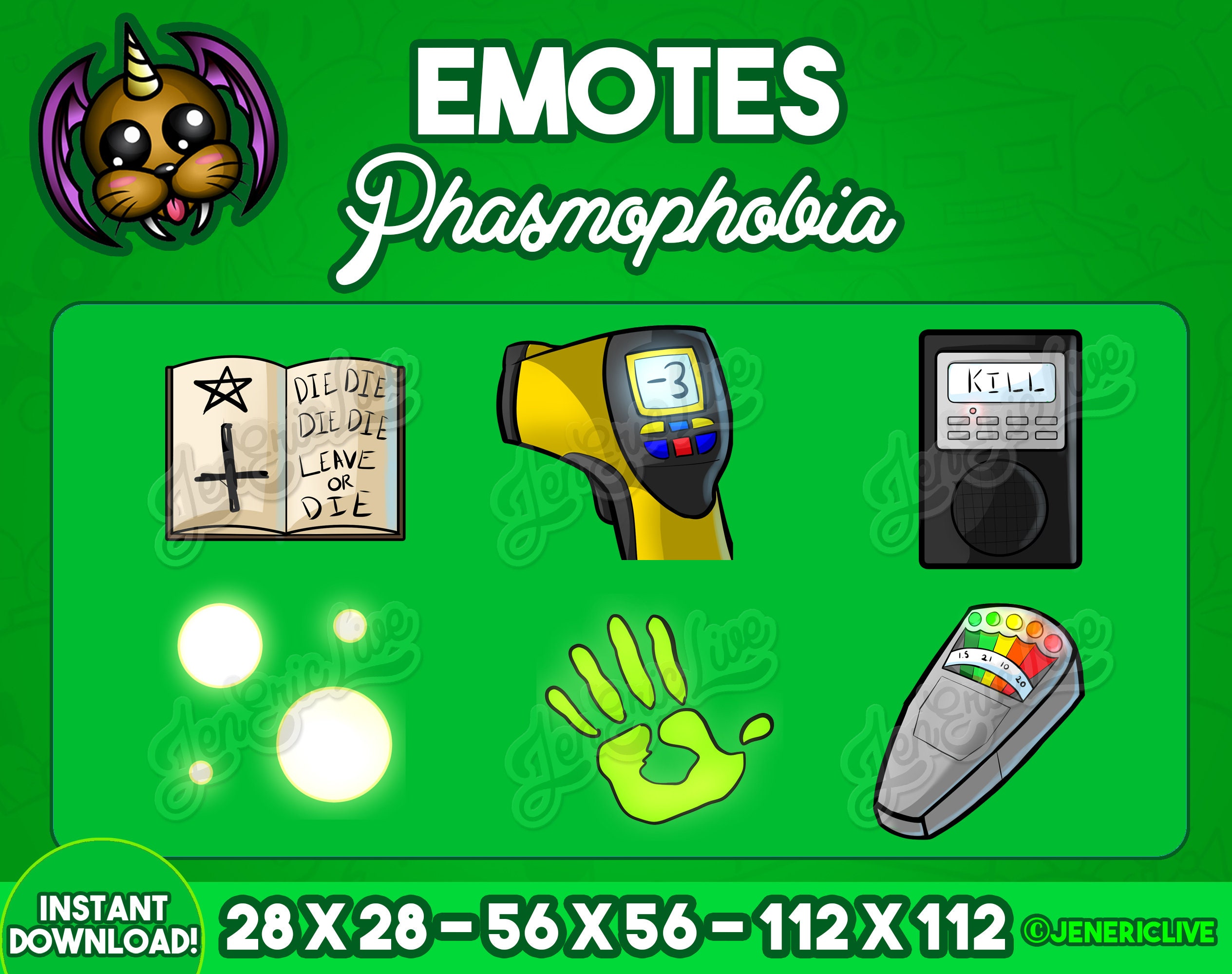 Phasmophobia Evidence Twitch Emote Discord Emotes Emf Etsy