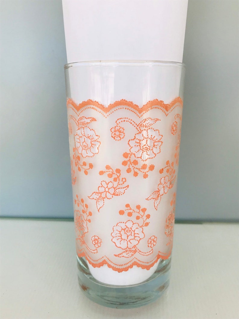 Vintage Tiara Exclusives 12oz Drinking Glasses Set of 8 Etsy