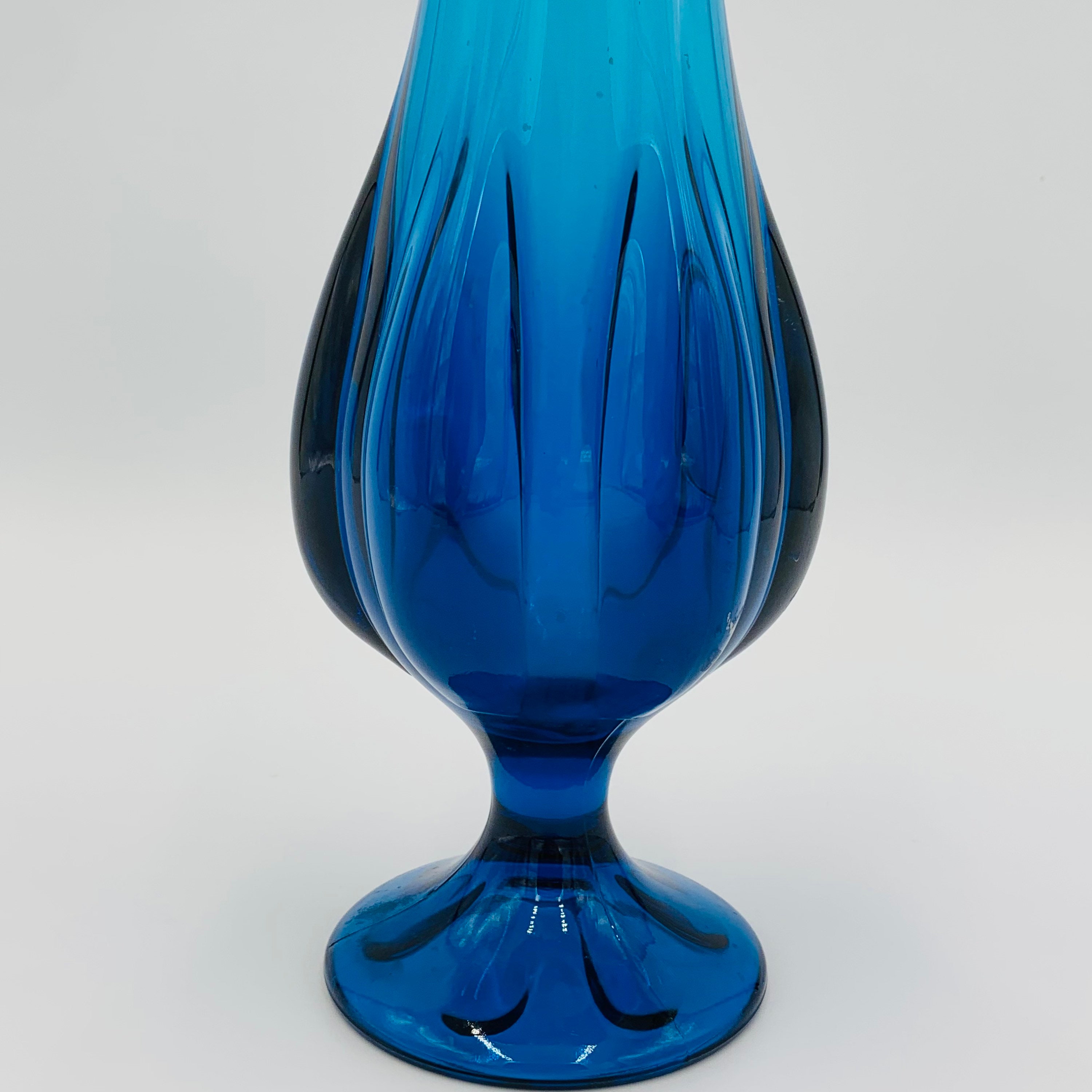 Vintage VIKING 6 Petal Turquoise Blue 18 Swung Stretch Vase Etsy