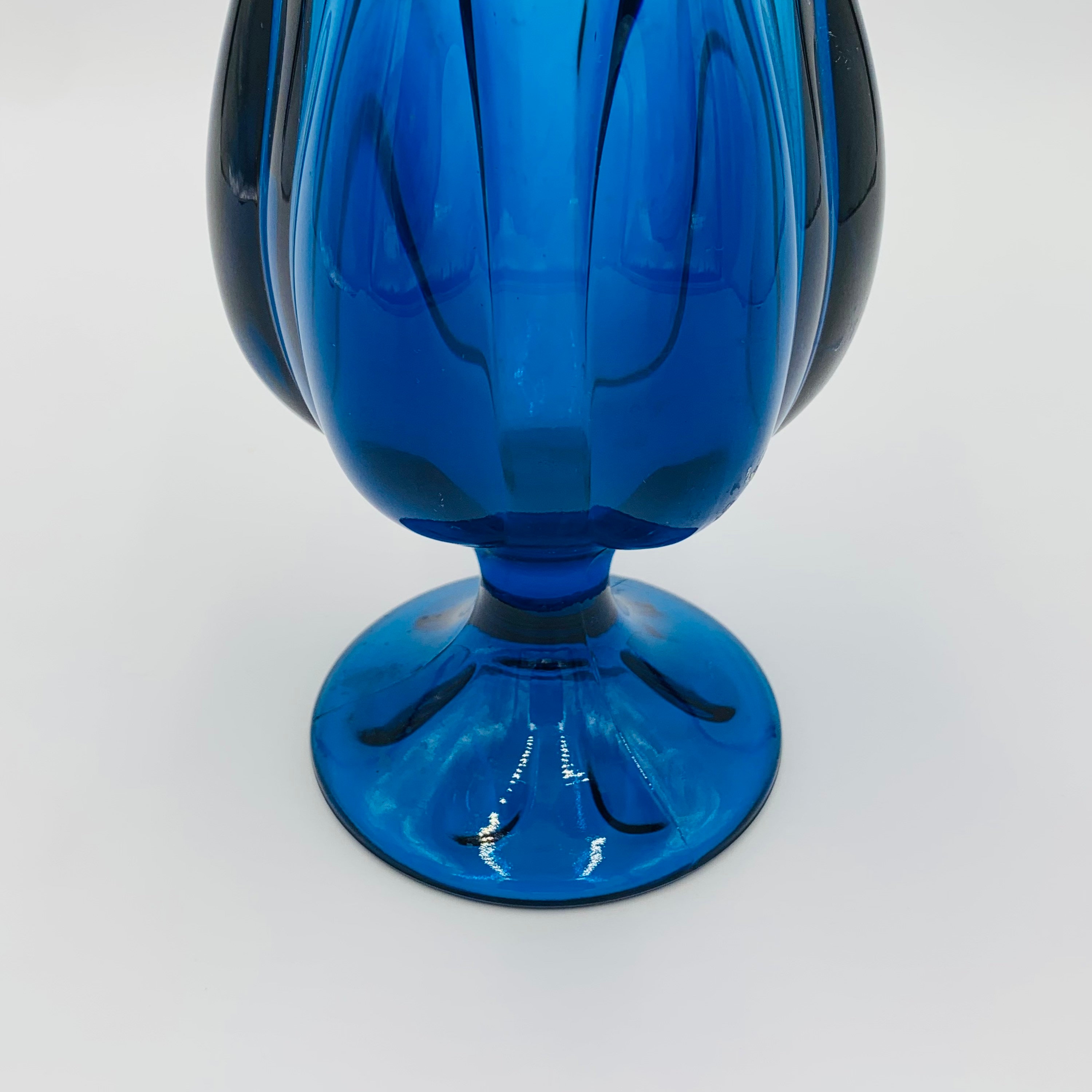 Vintage VIKING 6 Petal Turquoise Blue 18 Swung Stretch Vase Etsy