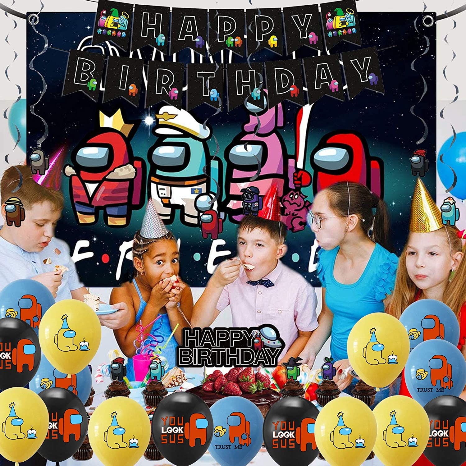 Among Us Party Supplies Among Us Party Decor for Kids Etsy