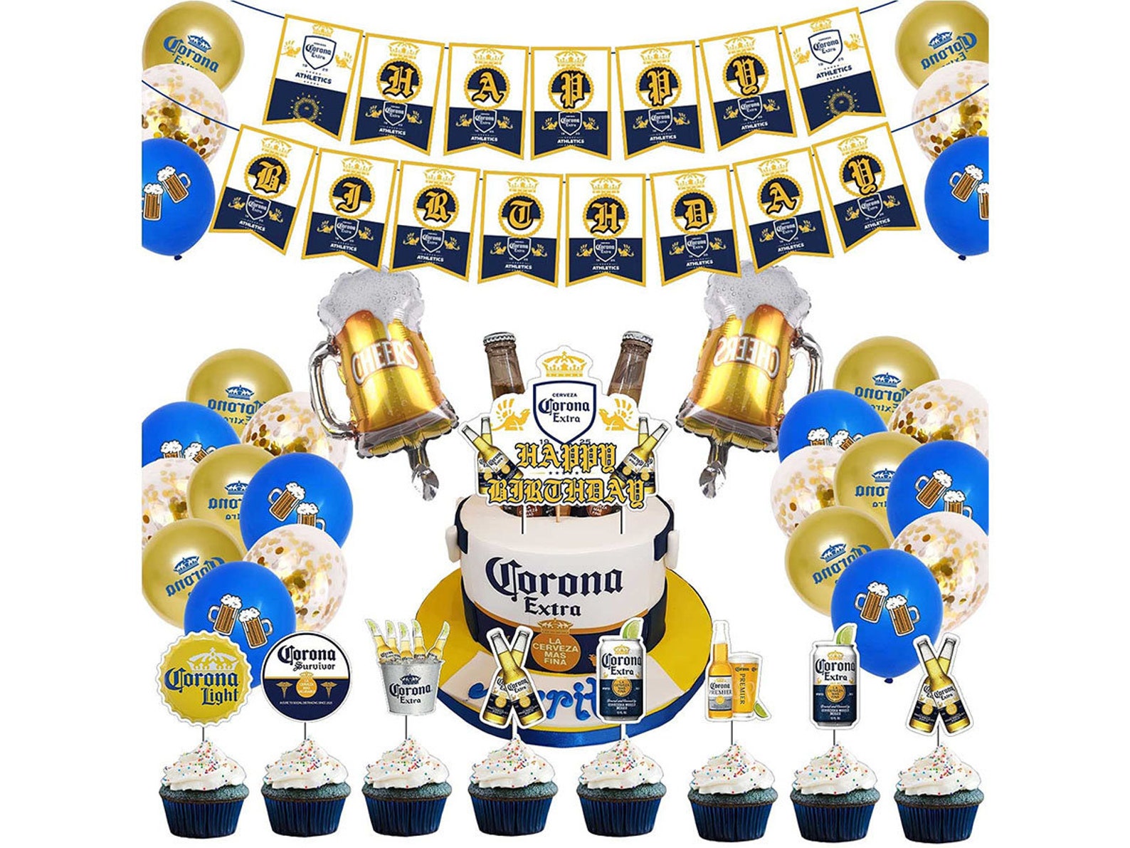 Corona Beer Them Birthday Party Decorations and Supplies for | Etsy