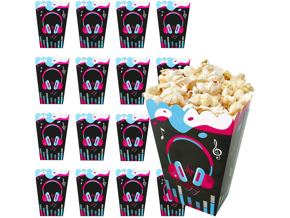 TIK Tok Popcorn Boxes Party Decorations Supplies Favor Etsy