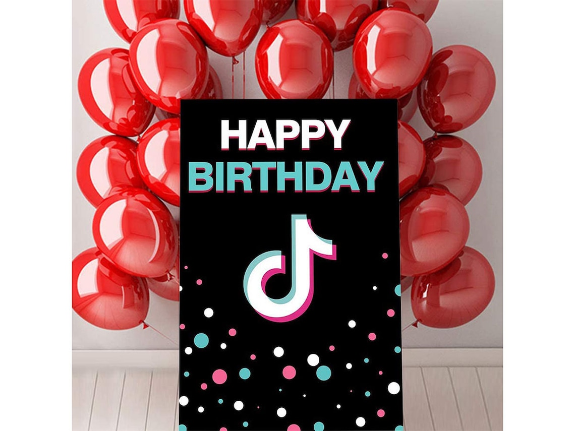 Tik Tok Birthday Logo