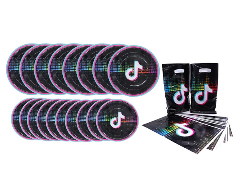 TikTok Themed Party Supplies Set 20Pcs TikTok Dinner and Etsy
