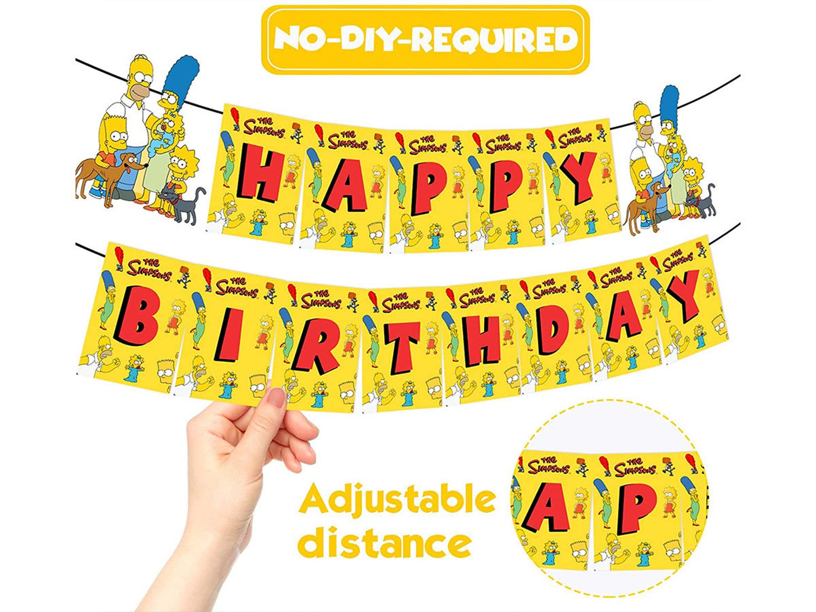 Die Simpsons alles Gute zum Geburtstag Banner Simpsons Etsy