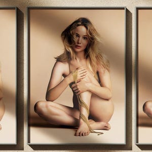 Jennifer Lawrence Poster, Iconic Magazine Cover, Blond Celebrity Wall Art, Movie Rolled Posters, Celebrities Prints, Model Photoshoot Print