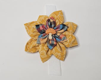 Pet collar flower
