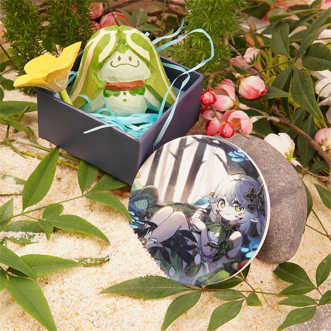 Genshin Impact Aranara Nahida Wood Carving Accessories Cosplay Etsy