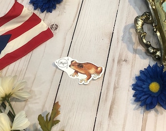 Choose Your Coqui - Singing Coqui or Plain Coqui - Die Cut Weatherproof/Waterproof Sticker