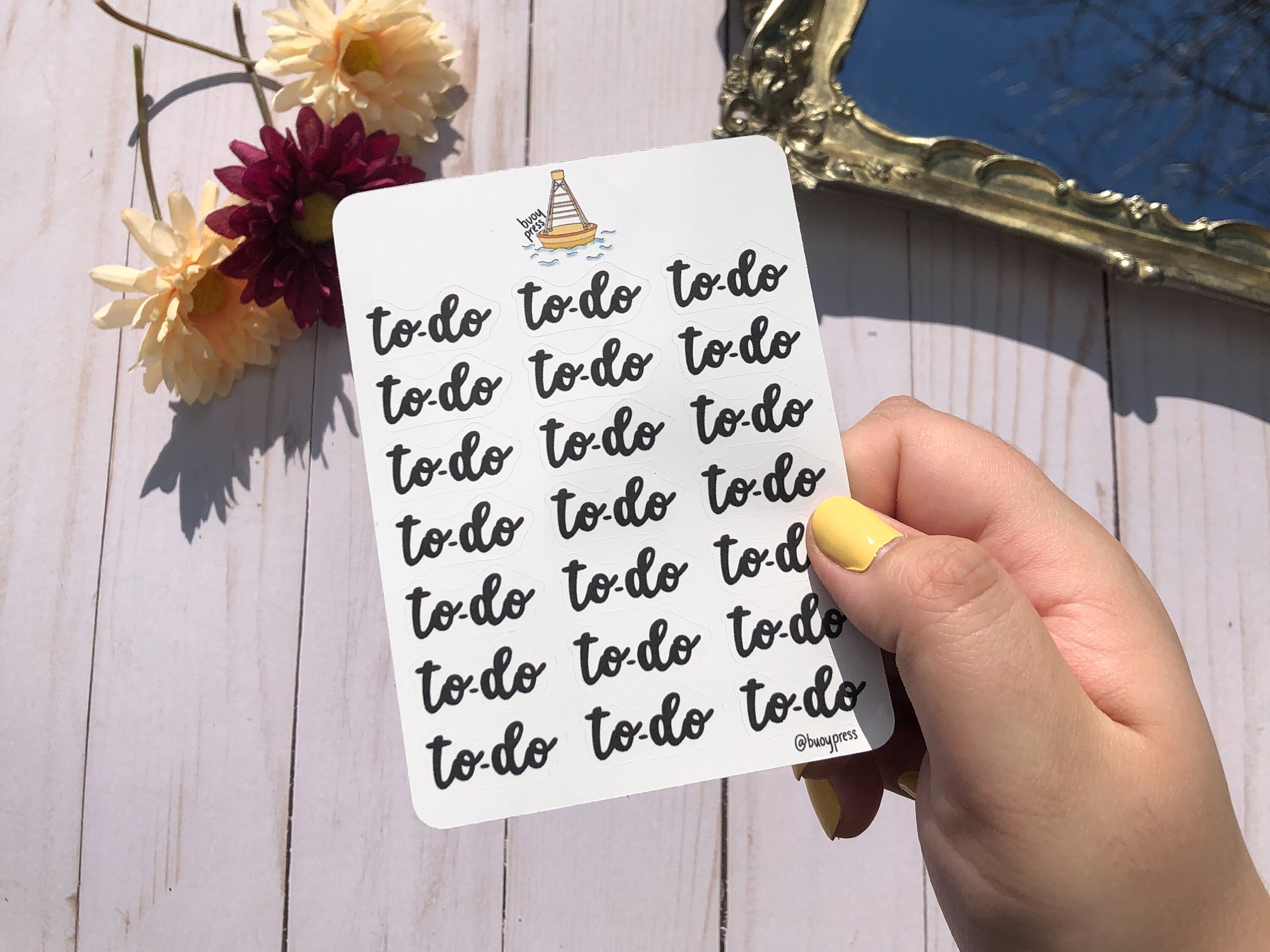 To-Do List Sticker Sheet Glossy Productivity | Etsy