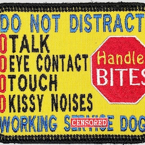 Patch werkhondenvest - "Handler Bites"