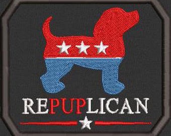 Political Pup Pride Patch - "Re-PUP-lican"