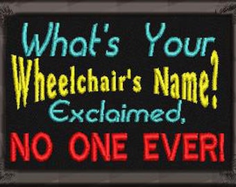 Service Dog "What's your name" Patch